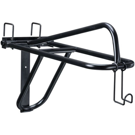 Tough 1 Single Collapsible Portable Saddle Rack Black