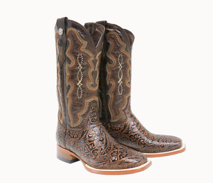 Tanner Mark Tooled Saddle Square Toe