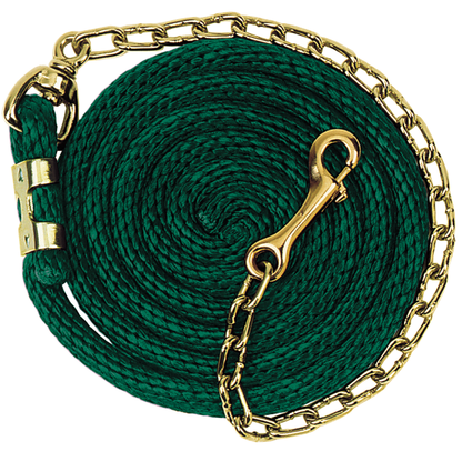 Weaver Poly Lead Rope With Brass Plated Swivel Chain