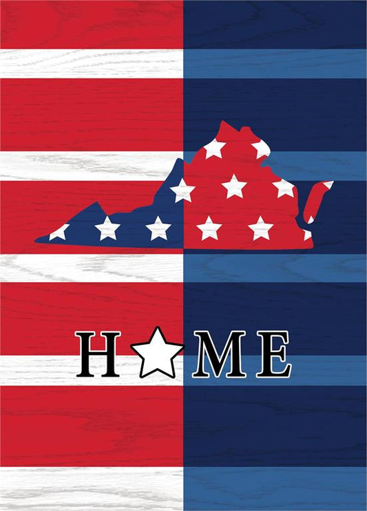 Evergreen Patriotic State of Virginia Garden Flag