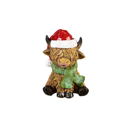 Evergreen Woodland Storybook Table Décor Holiday Highland Cow