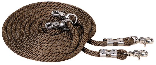 Weaver Poly Roper Draw Reins Brown