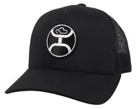 Hooey Black/White Circle Logo Hat