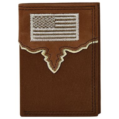 Justin American Flag Trifold Wallet