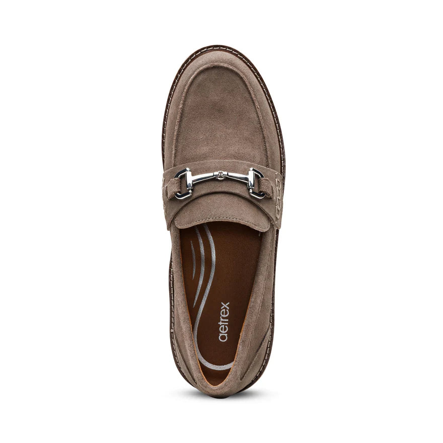 Aetrex Collette Suede Taupe