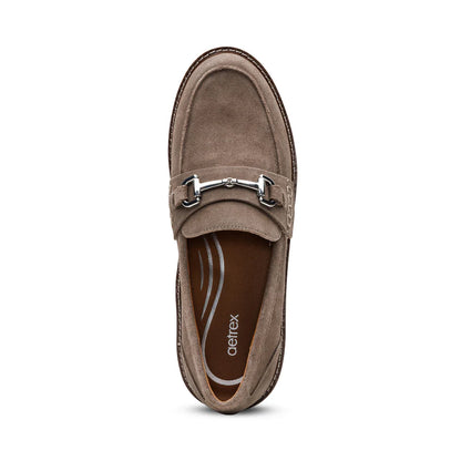 Aetrex Collette Suede Taupe