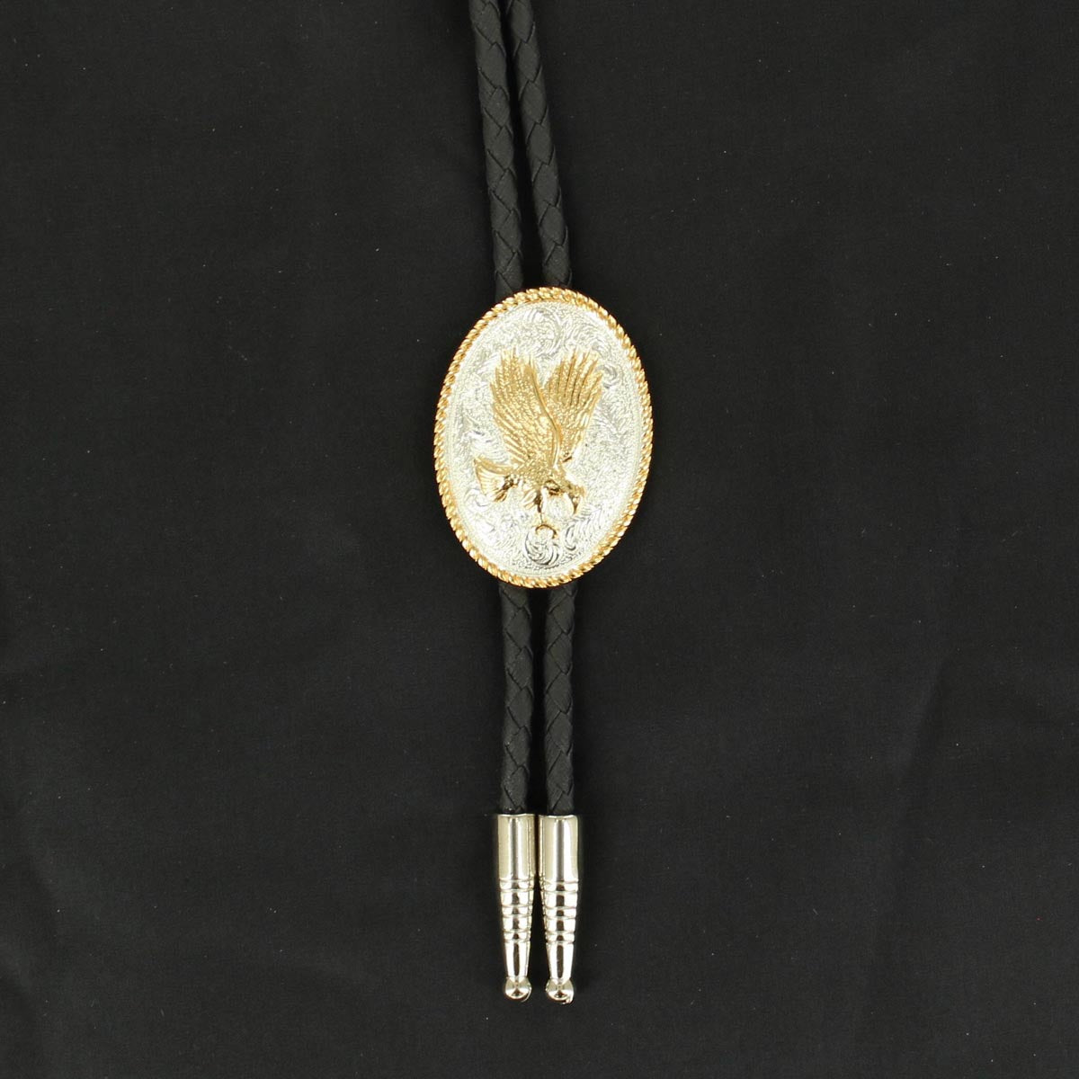 Gold Eagle Gold Edge Bolo Tie