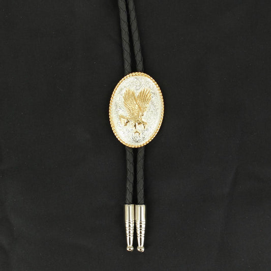 Gold Eagle Gold Edge Bolo Tie