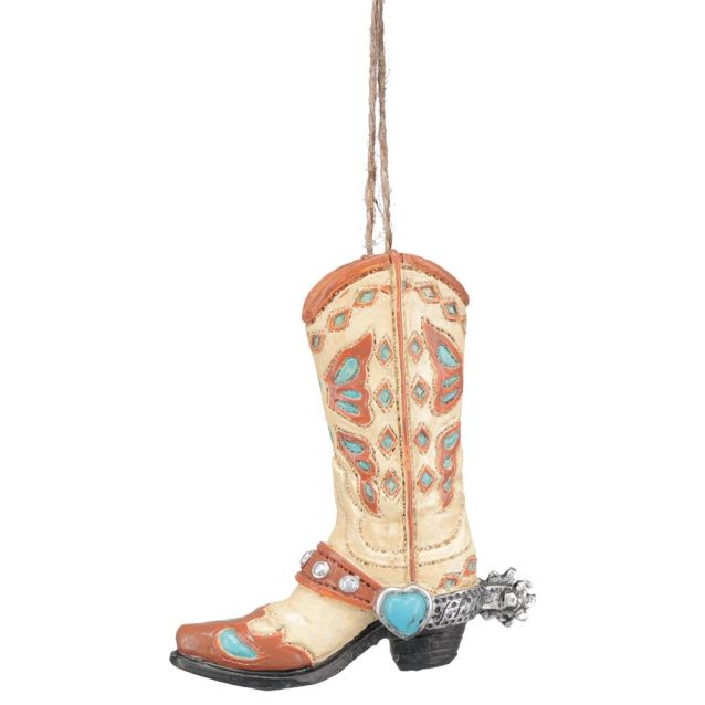 Tough 1 Ornament Cowboy Boot w/ Spur