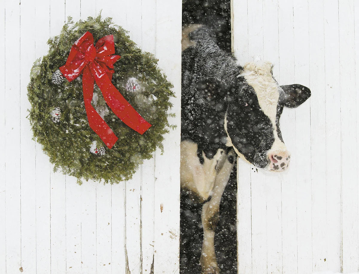 Leanin' Tree Boxed Christmas Cards - Moo-ry Greetings