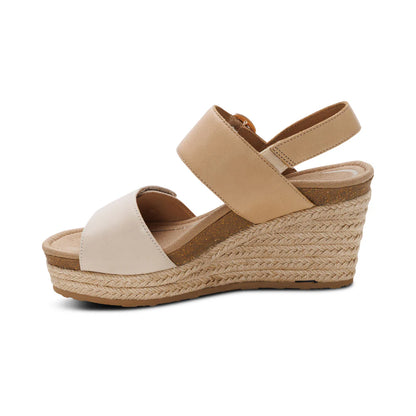Aetrex Ashley Off White Wedge