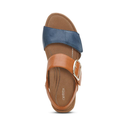 Aetrex Ashley Hazy Blue Wedge