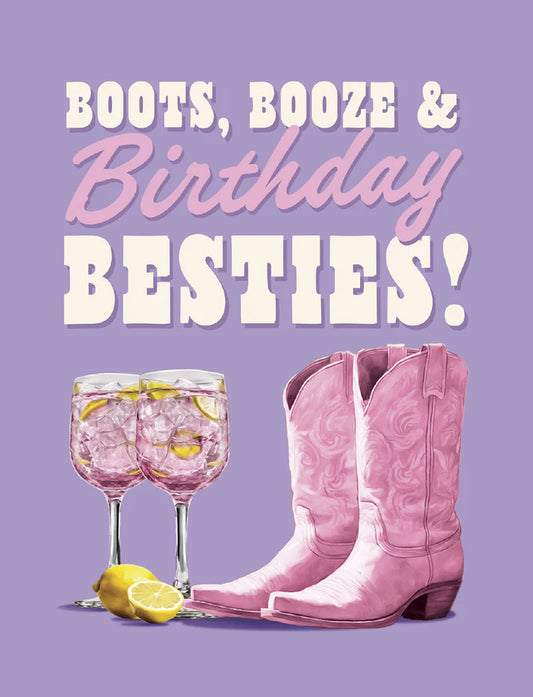 Leanin Tree Rebel Ranch Boots Booze Besties