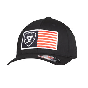 Ariat Logo/Flag Black Hat