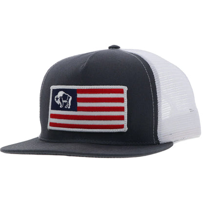 Hooey Buffalo Flag Grey/White