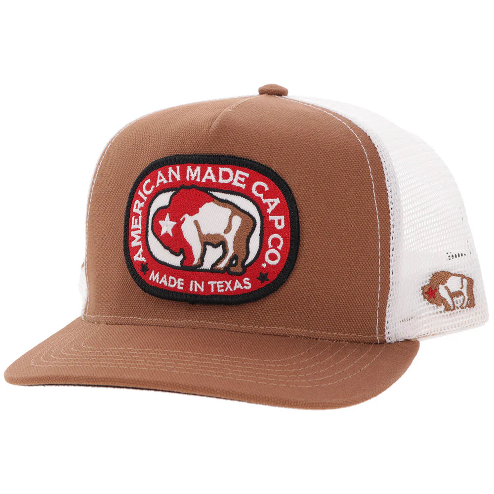Hooey AMCC Hat Tan/White with Multi-Color Patch