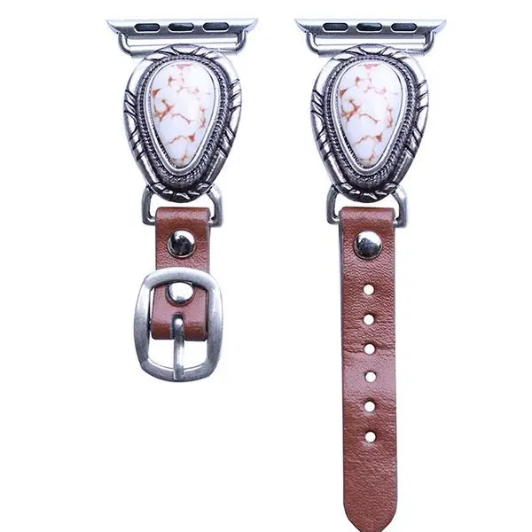 Snowing West Western Tear Drop Stretch Apple Watch Band