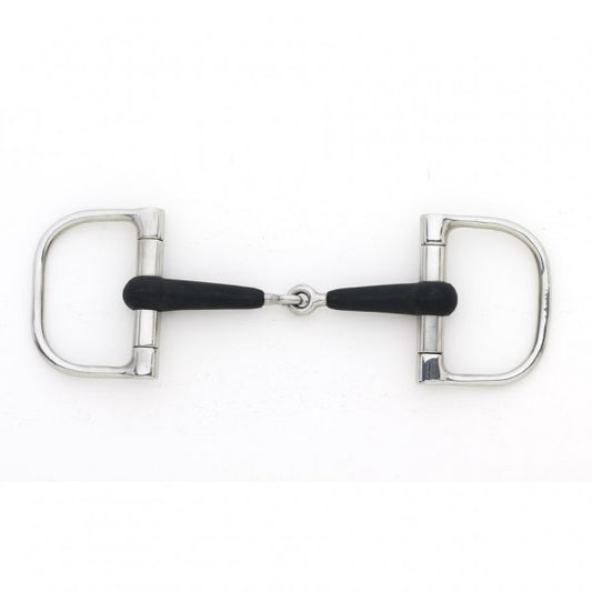 Centaur Eco Pure Dee Ring Rubber Snaffle Bit