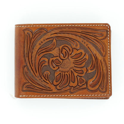 Nocona Flower Embossed Bifold Wallet