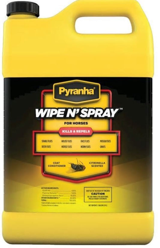 Pyranha Wipe N' Spray Fly Spray