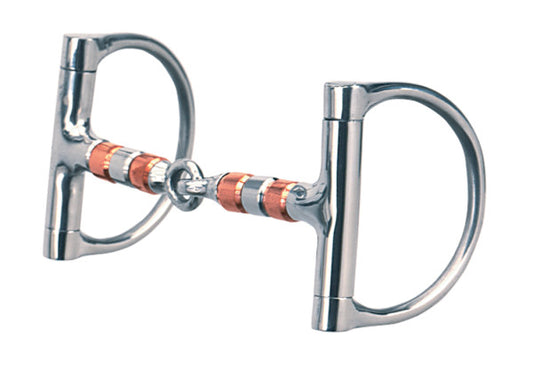 Weaver Stainless Steel Snaffle with Copper Rollers