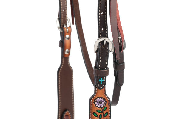 Weaver Floral Vine Browband Headstall