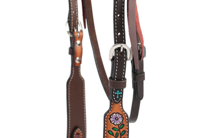 Weaver Floral Vine Browband Headstall