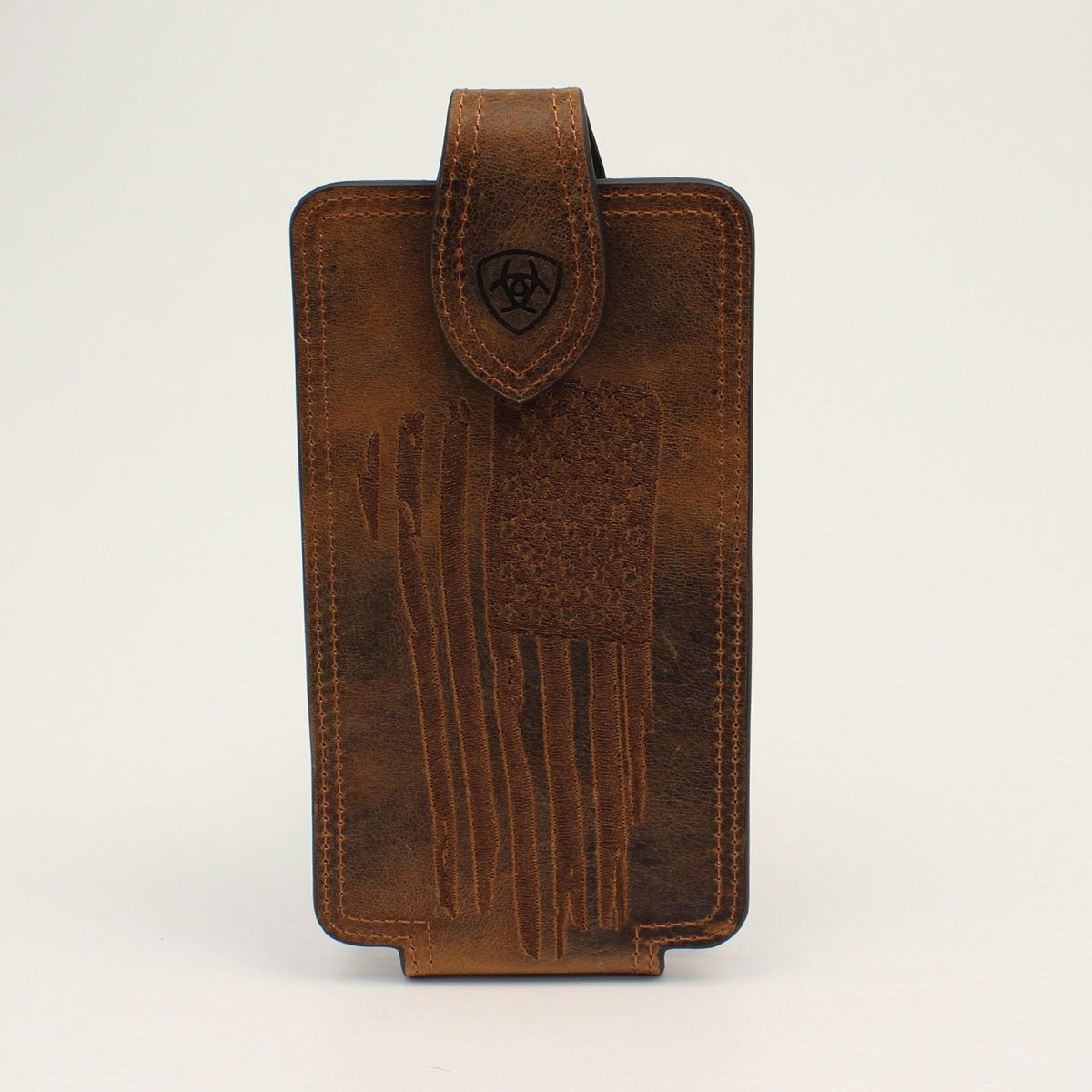 Ariat Distressed Brown Flag Cell Phone Case