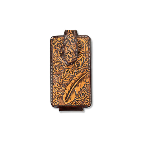 Ariat Tooled Feather Cell Phone Case
