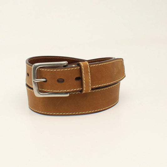 Ariat Single Stitch Work Belt Medium Brown