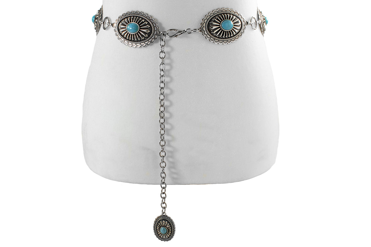Ariat Ladies Turquoise Stone Concho Belt