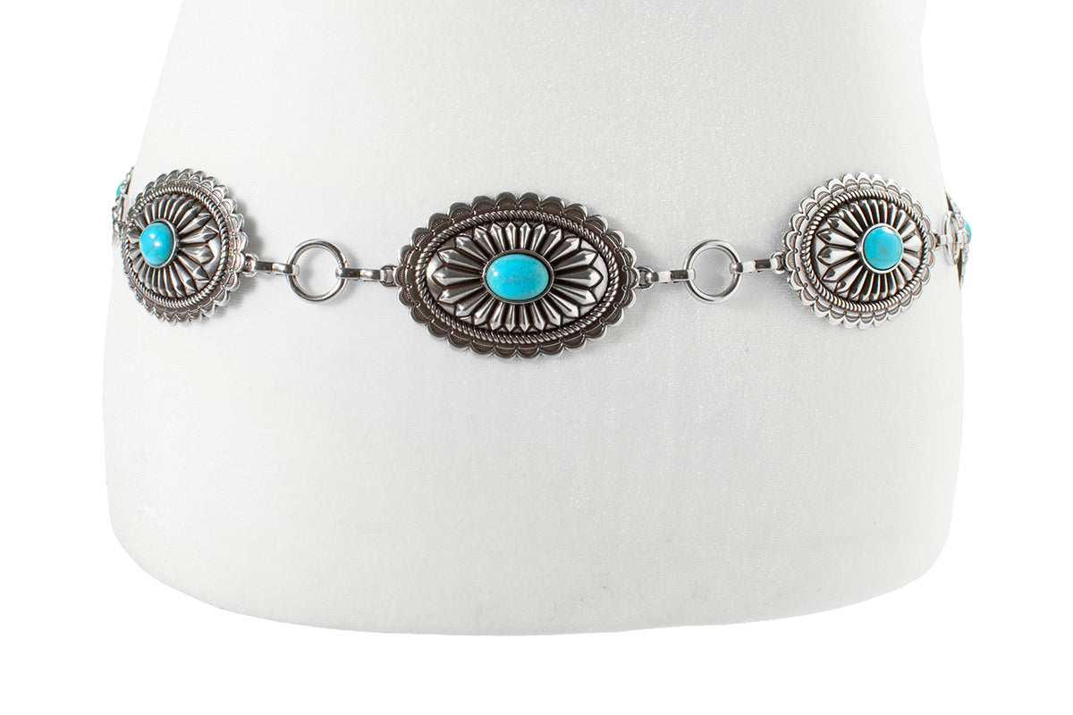 Ariat Ladies Turquoise Stone Concho Belt