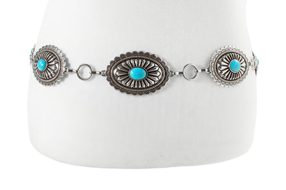 Ariat Ladies Turquoise Stone Concho Belt