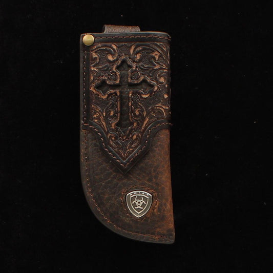 Ariat Cross/Tooled Knife Sheath