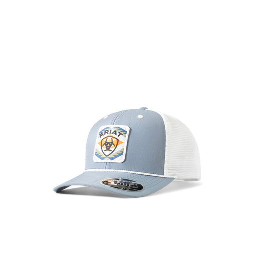 Ariat Aztec Patch Blue/White Snap Back