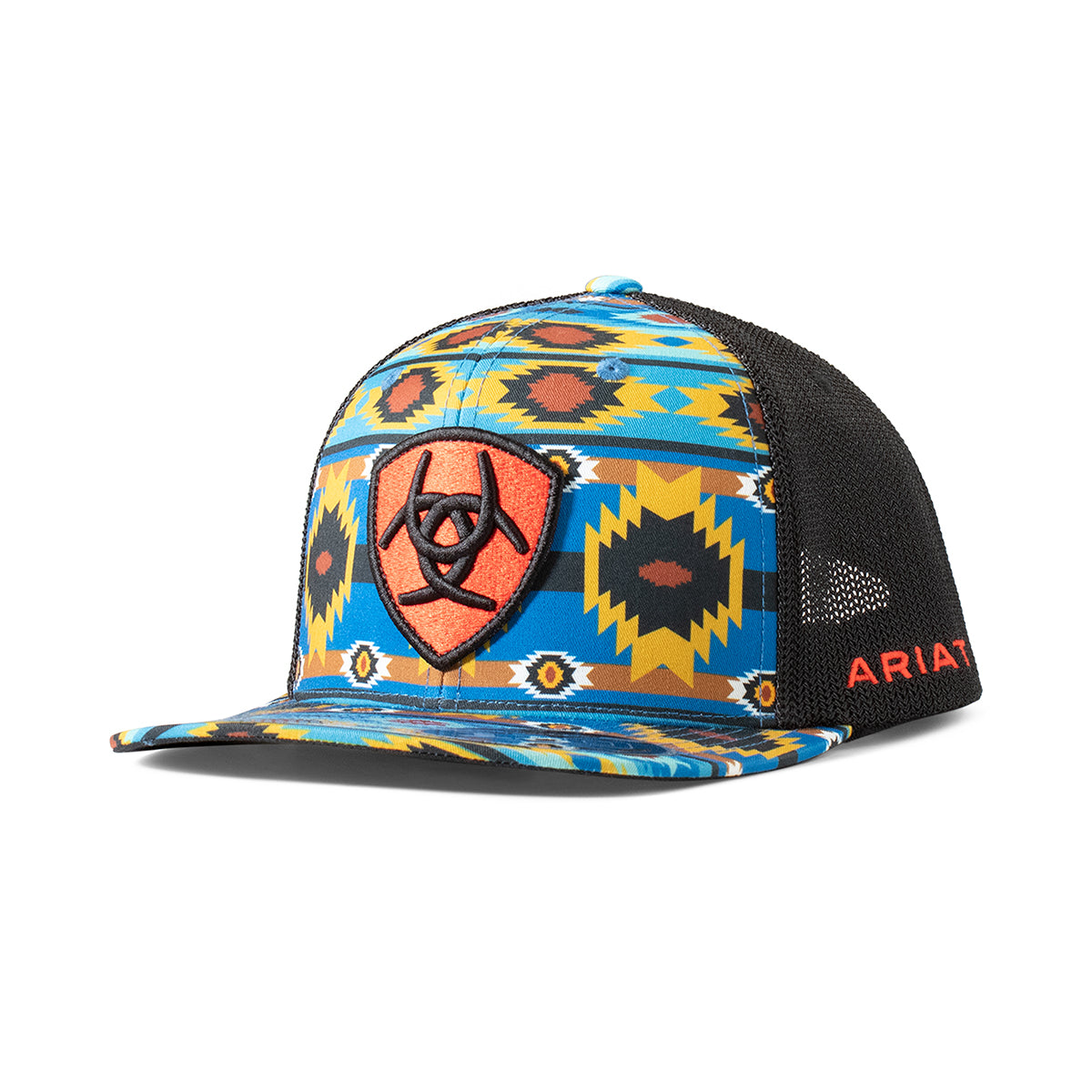 Ariat Aztec Print Red Shield Patch