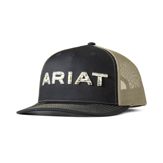 Ariat Raised Embroidery Logo Hat Black/Green
