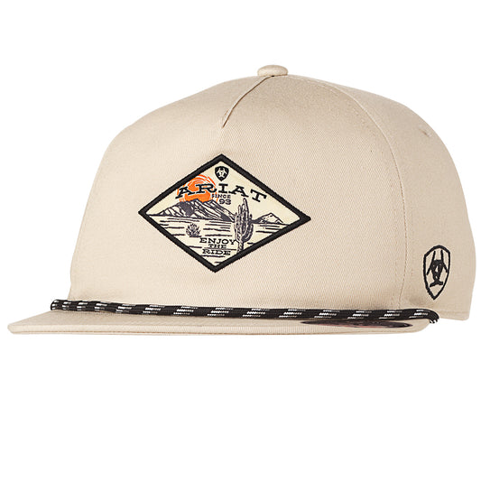 Ariat Desert Scene Khaki Rope Hat