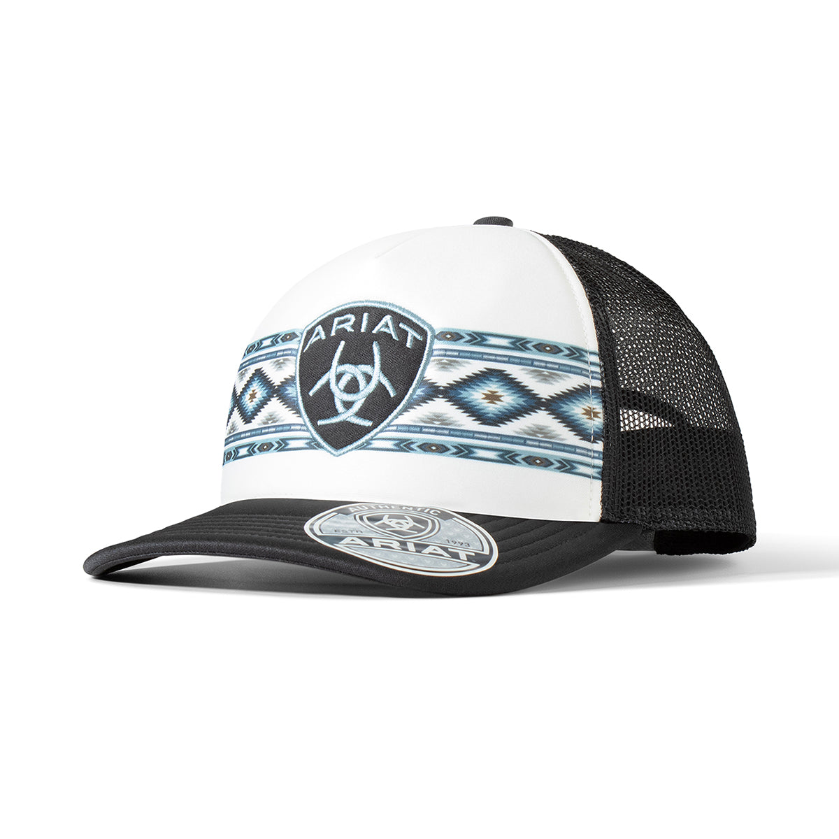 Ariat Foam Aztec White/Black Hat