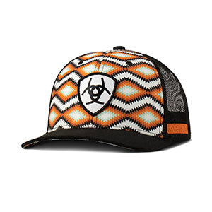 Ariat Orange Southwest Print Hat