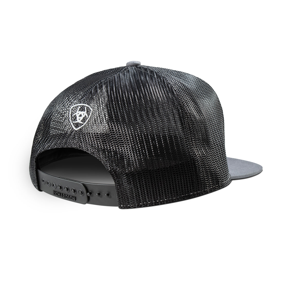 Ariat 7 Panel Grey Logo Hat