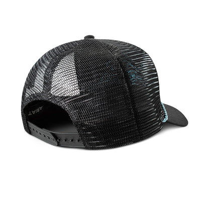 Ariat Black/Turquoise Rope and Toe Bug Hat