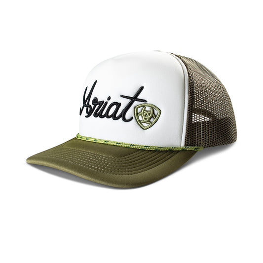 Ariat Olive/White Foam Rope Hat