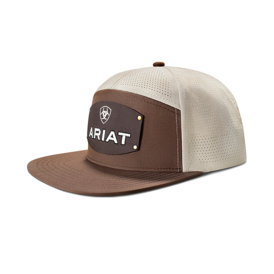Ariat Work Riveted Logo Patch Hat Brown