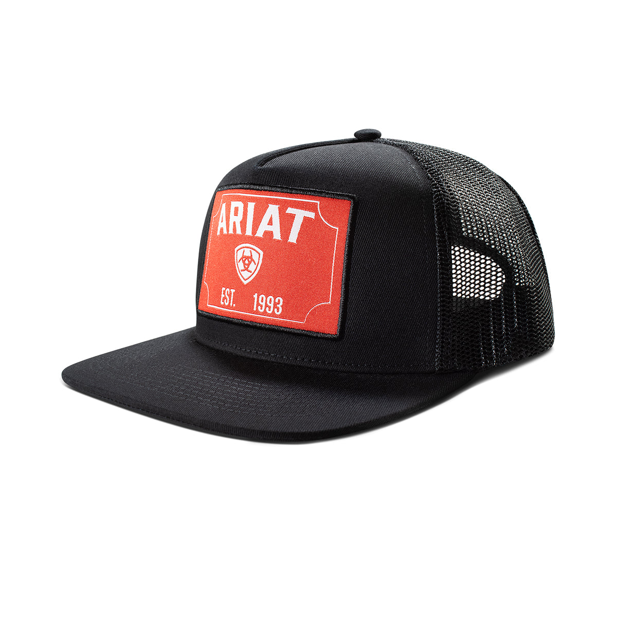 Ariat Black/Red Logo Patch Hat