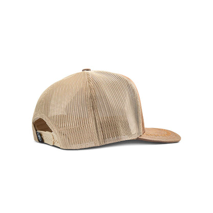 Ariat Brown Faux Leather Logo Patch Hat