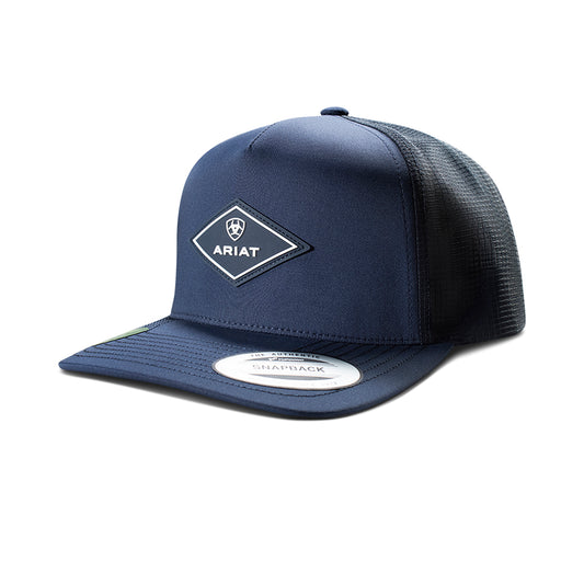Ariat Rubber Logo Patch Hat Navy