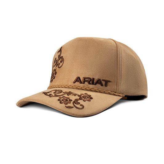 Ariat Paisley Embroidered Hat Tan