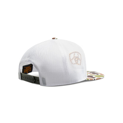 Ariat Mens Cap Snap Back Camo Visor White