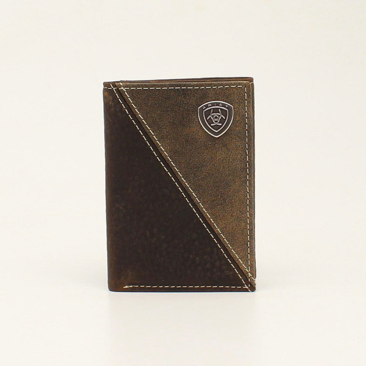 Ariat Diagonal Two Tone Trifold Wallet